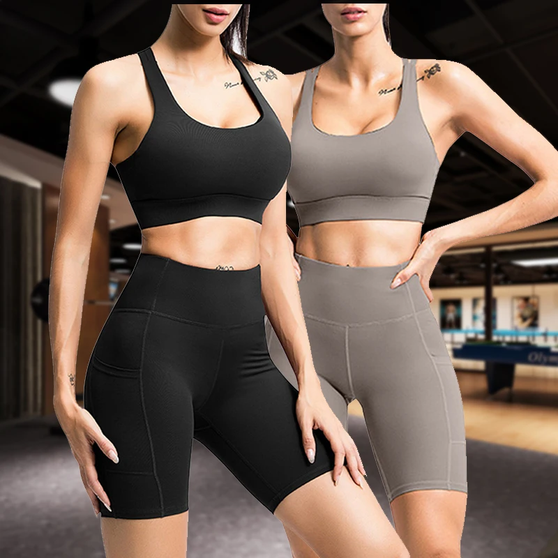 Custom Two Piece Sport Bra High Waist Open Back High Waist Seamless Yoga Set Sport Wears, Shown
Custom Two Piece Sport Bra High Waist Open Back High Waist Seamless Yoga Set Sport Wears, Shown