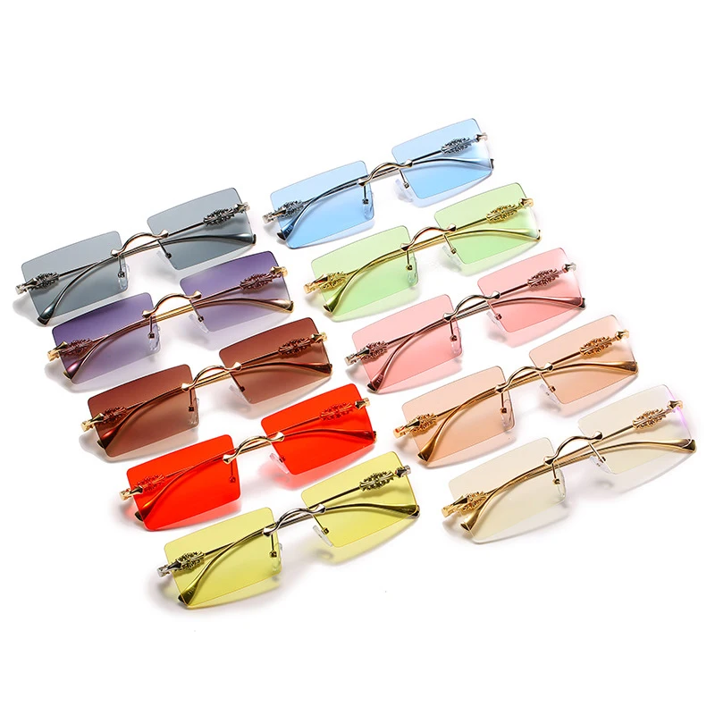 summer style female uv400 red pink small rectangle sunglasses women rimless sun glasses for women, Custom colors
summer style female uv400 red pink small rectangle sunglasses women rimless sun glasses for women, Custom colors