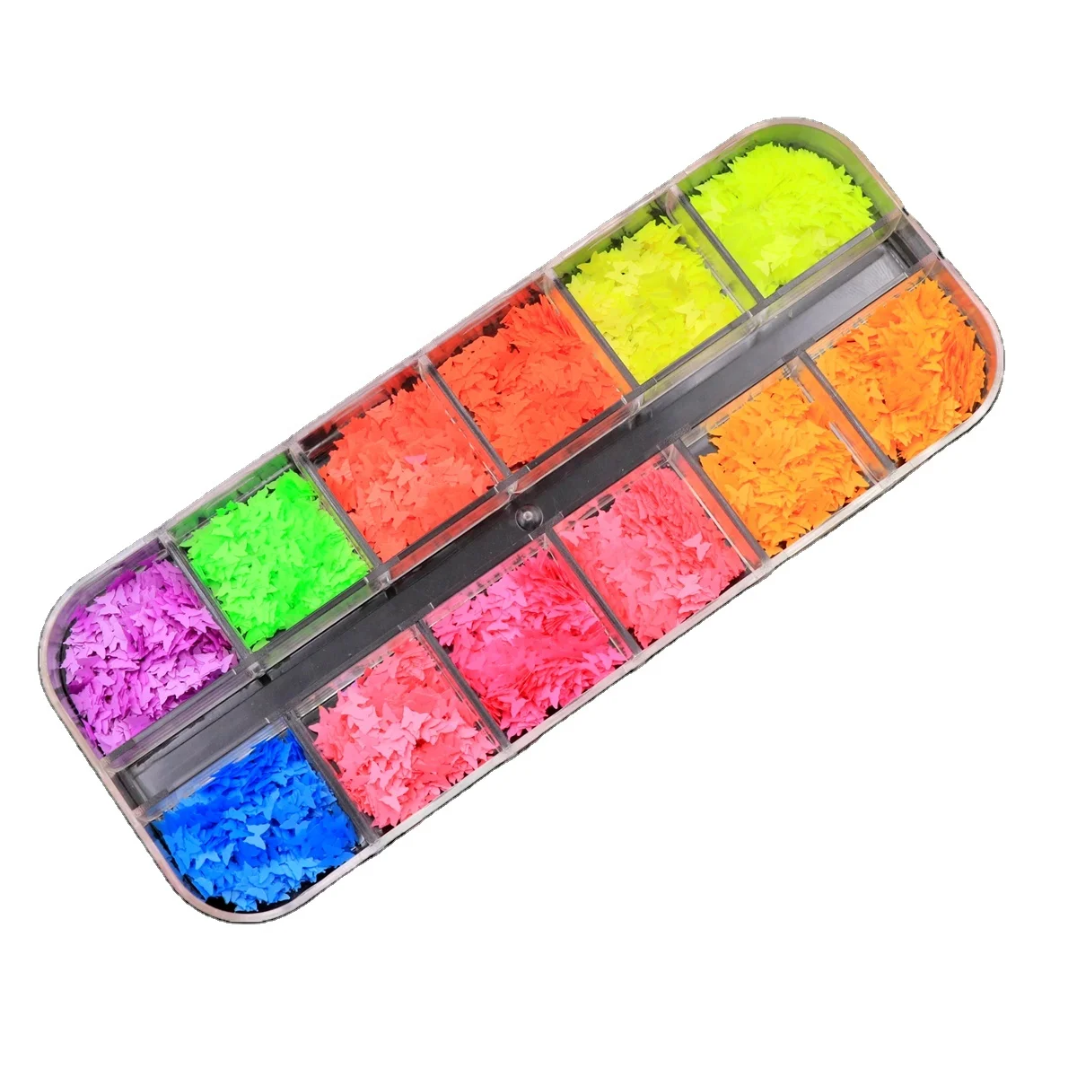 12 Grid/Set Holographic Nail Glitter Sequins 3D Thin Butterfly Flakes Polish Decor for Nail Art Accessories
12 Grid/Set Holographic Nail Glitter Sequins 3D Thin Butterfly Flakes Polish Decor for Nail Art Accessories