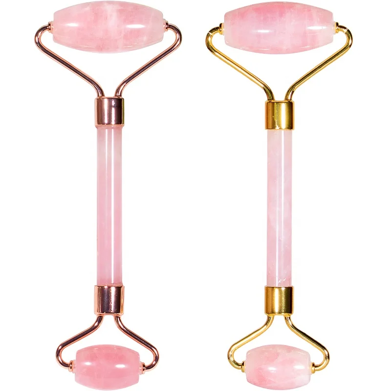 Custom Double Head Skin Roller Beauty Face Massage Tool Natural Rose Quartz Jade Facial Roller for Face, Pink
Custom Double Head Skin Roller Beauty Face Massage Tool Natural Rose Quartz Jade Facial Roller for Face, Pink