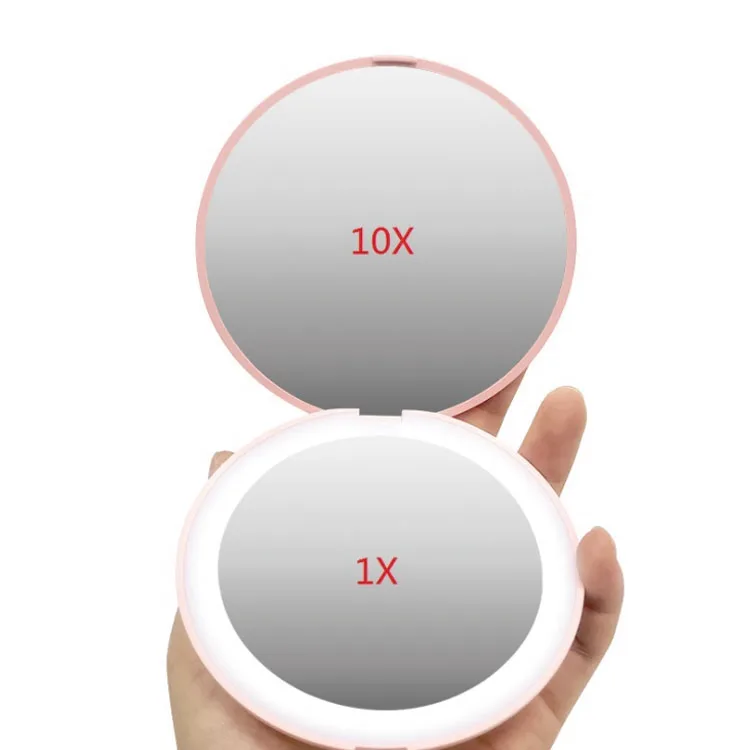 Fashion Foldable Portable Round Light Makeup Mirror With 12 Lamp Bead And 10 Times Magnifying Glass LED Pocket Makeup Mirror, 4 colors
Fashion Foldable Portable Round Light Makeup Mirror With 12 Lamp Bead And 10 Times Magnifying Glass LED Pocket Makeup Mirror, 4 colors