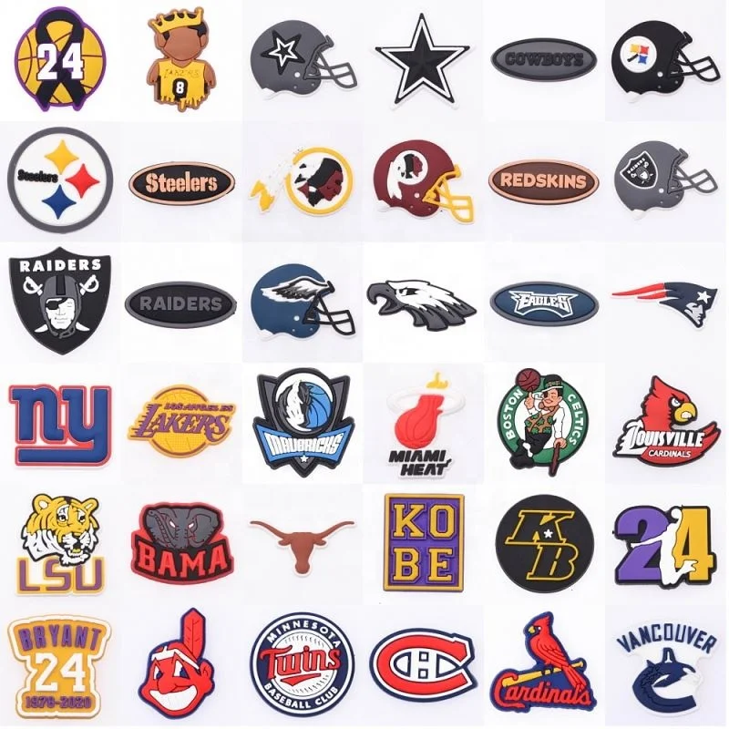 Wholesale New Design Helmet Shoe Charm for Decoration soft pvc Houston shoe charm Popular NFL Football Team Shoe Charm, Customized color
Wholesale New Design Helmet Shoe Charm for Decoration soft pvc Houston shoe charm Popular NFL Football Team Shoe Charm, Customized color