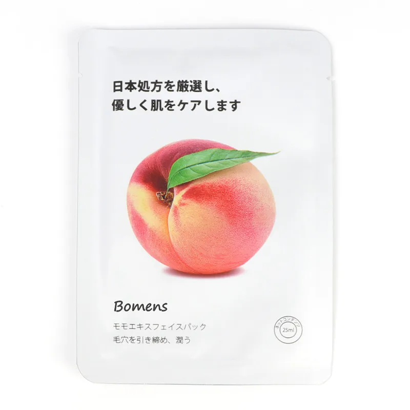 OEM peach extract moisturizing korean facial mask oil control tightens pores beauty facial sheet mask
OEM peach extract moisturizing korean facial mask oil control tightens pores beauty facial sheet mask