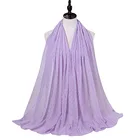 Scarf Hijab Muslim Scarf Fashion Colorful Long Pure Hairball Chiffon Scarf Printed Soft Scarves Muslim Hijab//