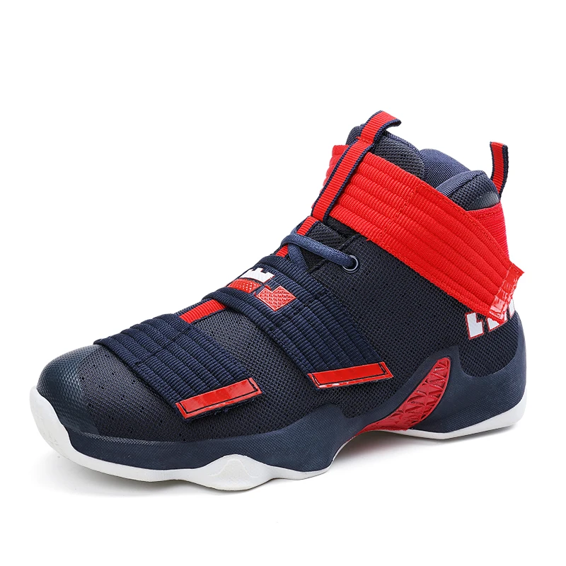Fashion Men's Professional Basketball Shoes Casual Sports Shoes Breathable Comfortable Brand Cheap High Cut Shoes, Blue+red+white+black+grey
Fashion Men's Professional Basketball Shoes Casual Sports Shoes Breathable Comfortable Brand Cheap High Cut Shoes, Blue+red+white+black+grey
