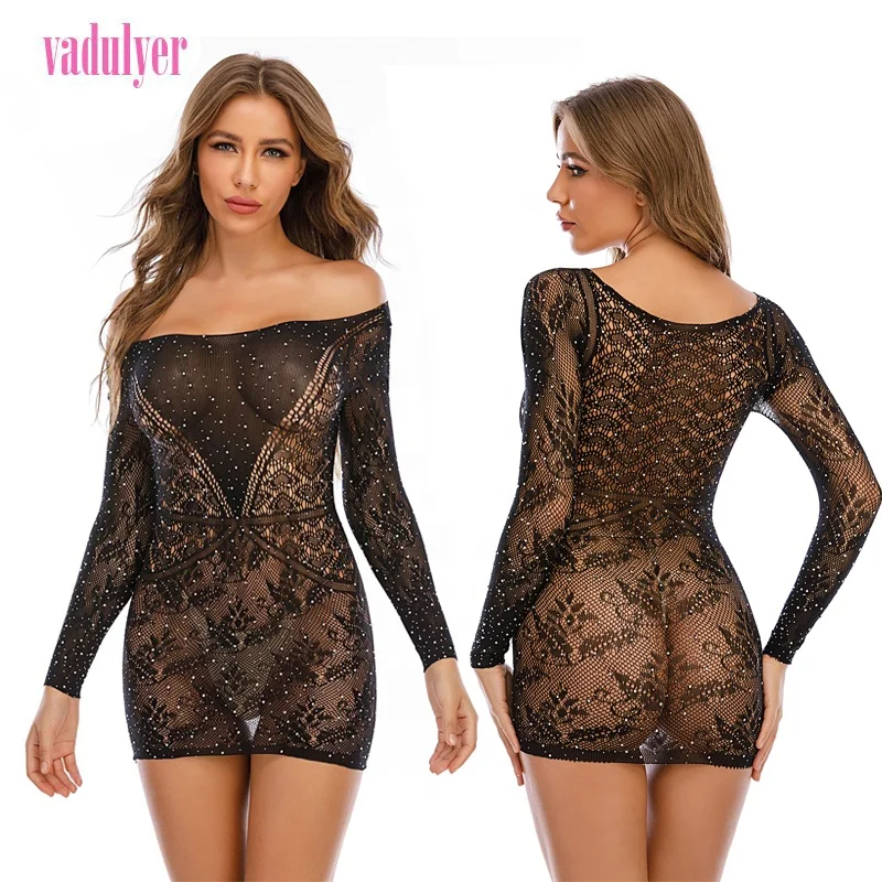 Vadulyer Wholesale Women's Mesh Lingerie Fishnet Stripper Outfits Sexy Dress Dance Pole Extension Bodysuit, Picture
Vadulyer Wholesale Women's Mesh Lingerie Fishnet Stripper Outfits Sexy Dress Dance Pole Extension Bodysuit, Picture