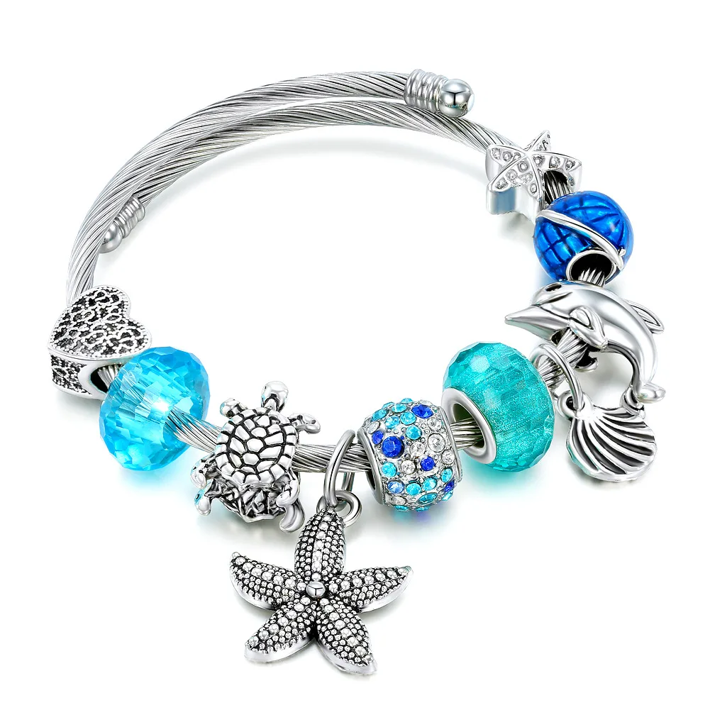Lady Fashion Jewelry Hot Selling Big Holes Crystal Beads Bracelet DIY Charms Adjust Stainless Steel Bracelet Bangle
Lady Fashion Jewelry Hot Selling Big Holes Crystal Beads Bracelet DIY Charms Adjust Stainless Steel Bracelet Bangle