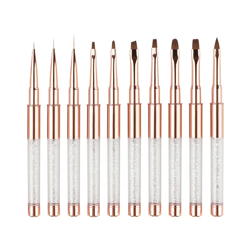 2021 Hot Selling 3D Brushes Set Liner Acrylic Rhinestone Handles Nail Art Pens, Customized color
2021 Hot Selling 3D Brushes Set Liner Acrylic Rhinestone Handles Nail Art Pens, Customized color