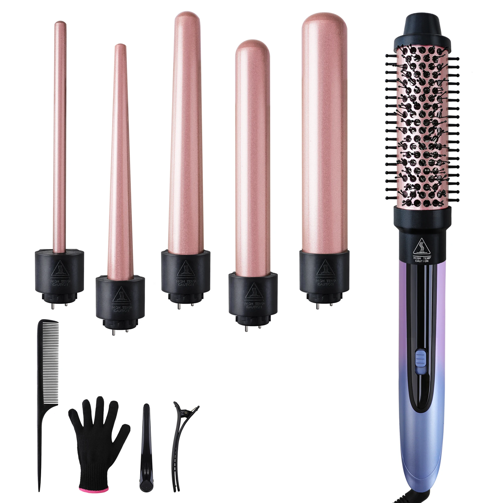 

6 in 1 Curling Iron Factory Hair Curling Wand With Interchangeable 6 Barrels Hair Curler Crimper Waver For Women Ebay