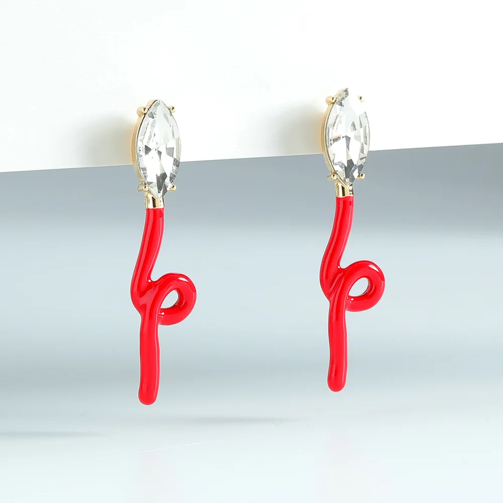 OUYE simple popular shiny Cute rhinestone earrings fashion women snake earrings wholesale jewelry zircon earrings, Golden/silver
OUYE simple popular shiny Cute rhinestone earrings fashion women snake earrings wholesale jewelry zircon earrings, Golden/silver