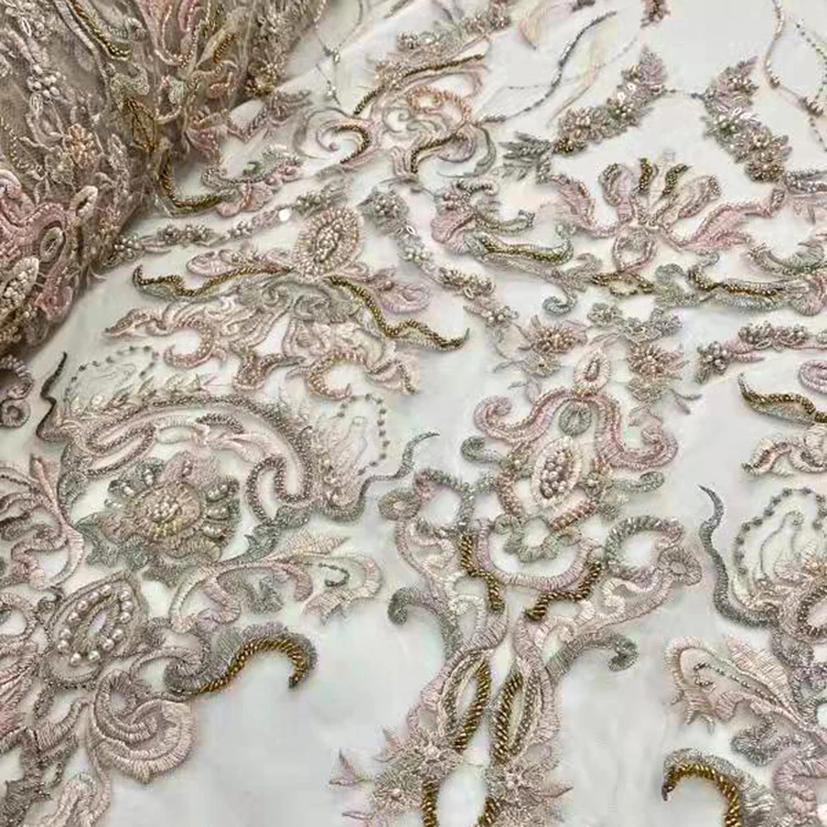 Lace Fabric For Wedding Dresses Embroidered Net Sequins Beaded Tulle Lace Fabric Embroidery For Evening Gown
Lace Fabric For Wedding Dresses Embroidered Net Sequins Beaded Tulle Lace Fabric Embroidery For Evening Gown