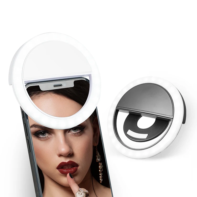 Wholesale LED Selfie Ring Light Battery Rechargeable Ring Lamp for Smart Phone Makeup, Black/white/blue/pink
Wholesale LED Selfie Ring Light Battery Rechargeable Ring Lamp for Smart Phone Makeup, Black/white/blue/pink