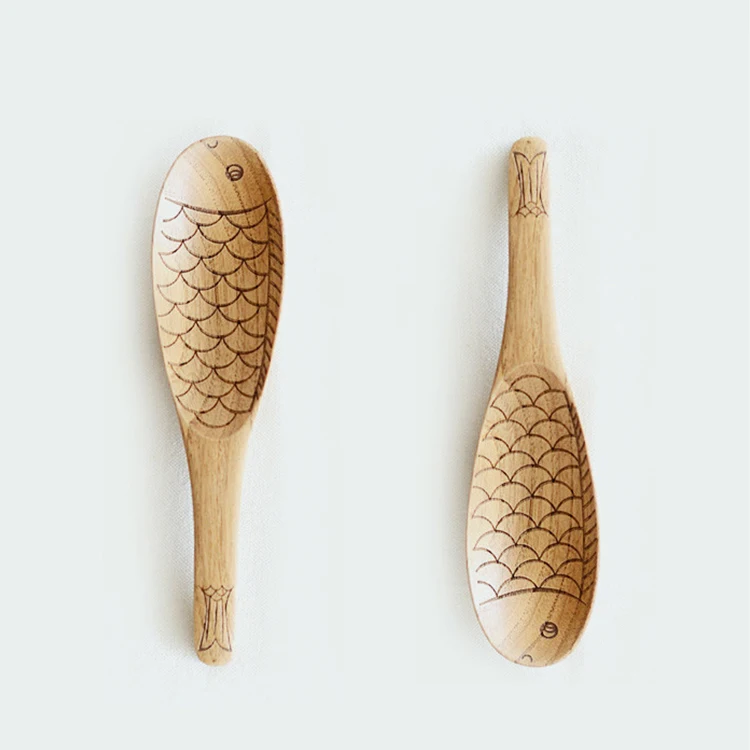 Wholesale Japanese Tableware Creative Cute Carved Chestnut Fish Rice Wooden Spoon, Solid color
Wholesale Japanese Tableware Creative Cute Carved Chestnut Fish Rice Wooden Spoon, Solid color