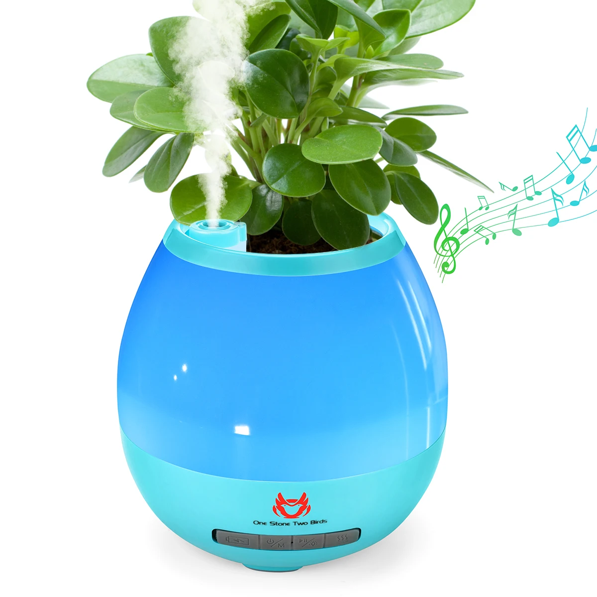 Indoor Decorations Music Humidifier Speaker Flowerpot Rechargeable Glow Flowerpot with Colorful Night Light
Indoor Decorations Music Humidifier Speaker Flowerpot Rechargeable Glow Flowerpot with Colorful Night Light