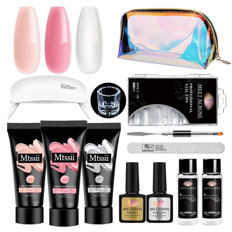 Private label acrylic nail extension professional poly gel nail extension poly gel kit with uv lamp
Private label acrylic nail extension professional poly gel nail extension poly gel kit with uv lamp