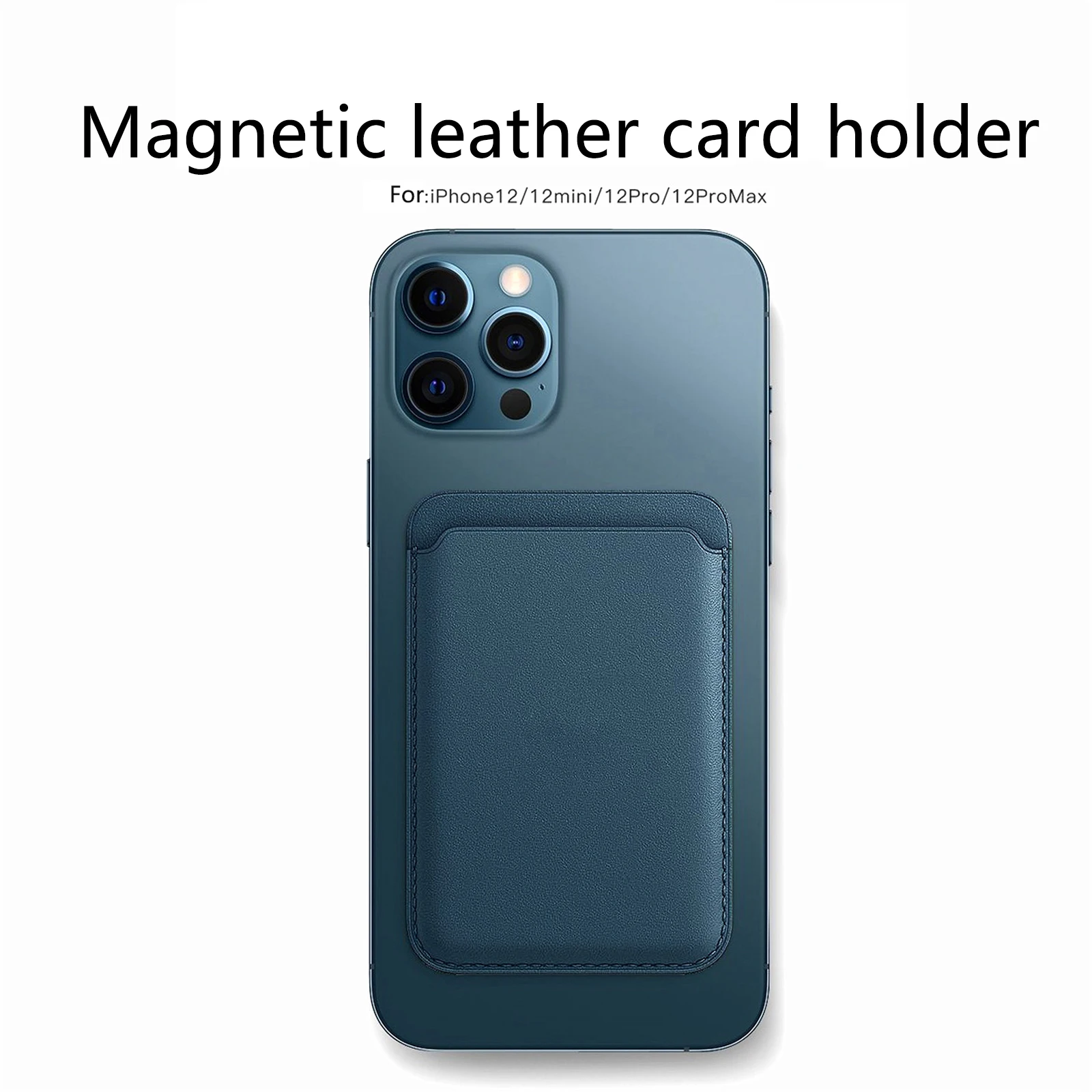 PU Leather Wallet Card Holder For iPhone 12 Pro Max With MagSafe Magnetic Card Holder with Magnet for IPhone 12 
PU Leather Wallet Card Holder For iPhone 12 Pro Max With MagSafe Magnetic Card Holder with Magnet for IPhone 12