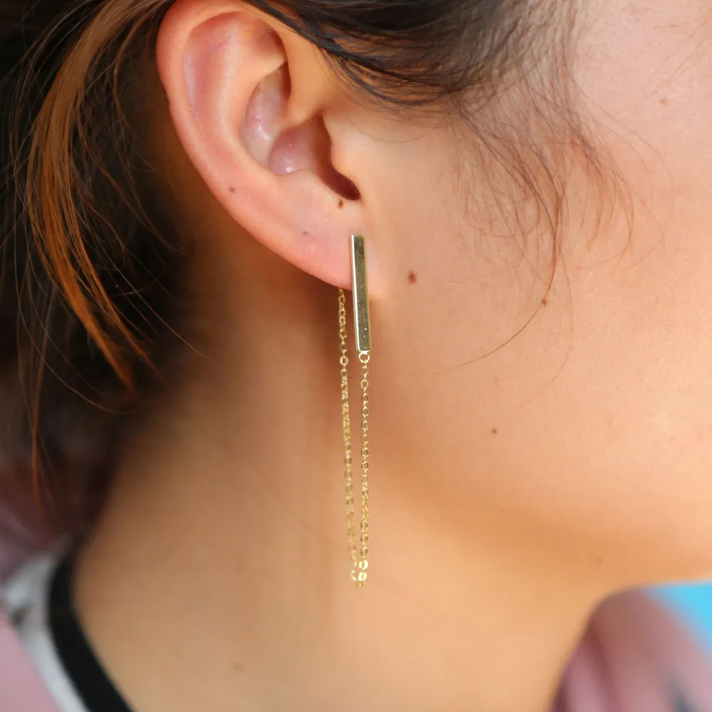 promotion bar tassel chain earring elegant women jewelry 925 sterling silver polished charming earring, Picture
promotion bar tassel chain earring elegant women jewelry 925 sterling silver polished charming earring, Picture