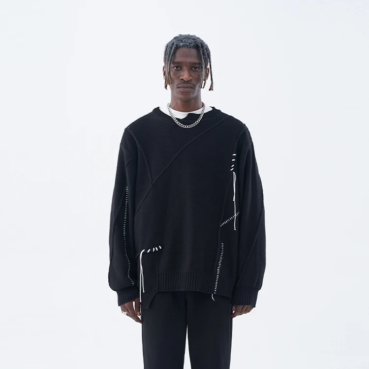 Original brand mens outwear black round neck simple cotton winter pullover loose unisex oversize customized sweater
Original brand mens outwear black round neck simple cotton winter pullover loose unisex oversize customized sweater