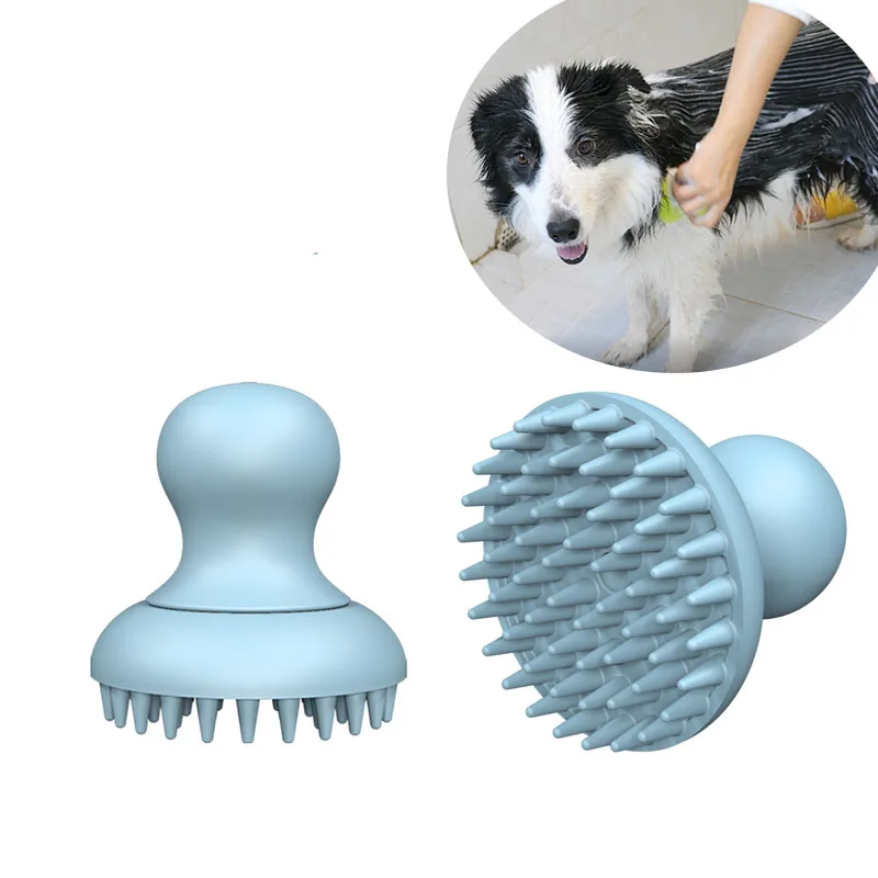 

Pet Grooming Brush Shampoo Bath Brush Soothing Massage Rubber Comb For Dog Pet