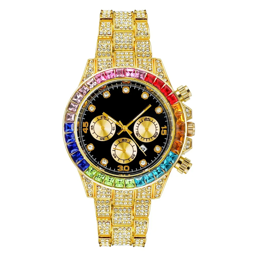 Wholesale custom LOGO fashion new arrived iced out boy wristwatches big wrist gold diamond men Quartz watches
Wholesale custom LOGO fashion new arrived iced out boy wristwatches big wrist gold diamond men Quartz watches