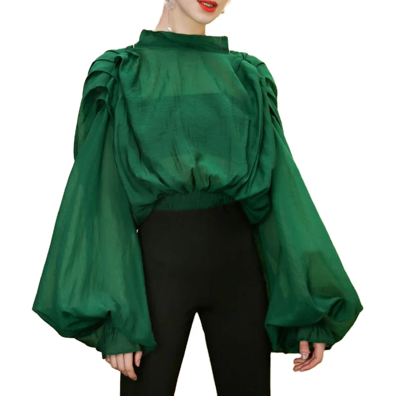 TWOTWINSTYLE Backless Bow Exaggerate Lantern Long Sleeve Waist Shirred Shirts For Women
TWOTWINSTYLE Backless Bow Exaggerate Lantern Long Sleeve Waist Shirred Shirts For Women