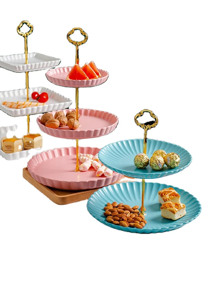 Dessert Plate, three-layer Creative Tea Plate, buffet banquet cake plate fruit plate double-layer dessert tray
Dessert Plate, three-layer Creative Tea Plate, buffet banquet cake plate fruit plate double-layer dessert tray