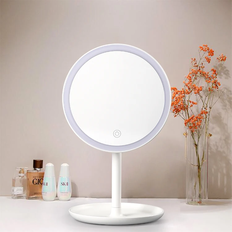 lighted makeup mirror 360 degree rotating touch button storage desktop small makeup mirror with led light
lighted makeup mirror 360 degree rotating touch button storage desktop small makeup mirror with led light
