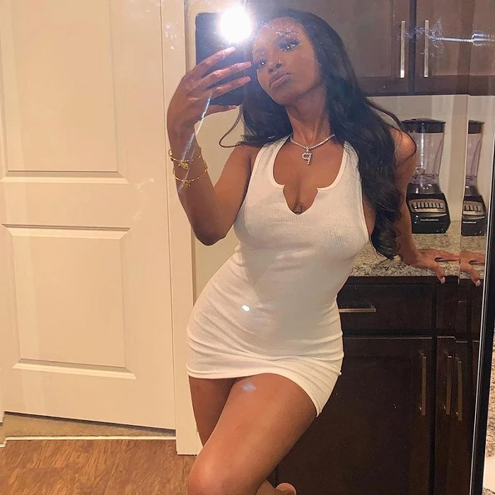 chic summer skinny sleeveless U neck cotton ribbed knit tank top bodycon pencil one piece mini dress
chic summer skinny sleeveless U neck cotton ribbed knit tank top bodycon pencil one piece mini dress