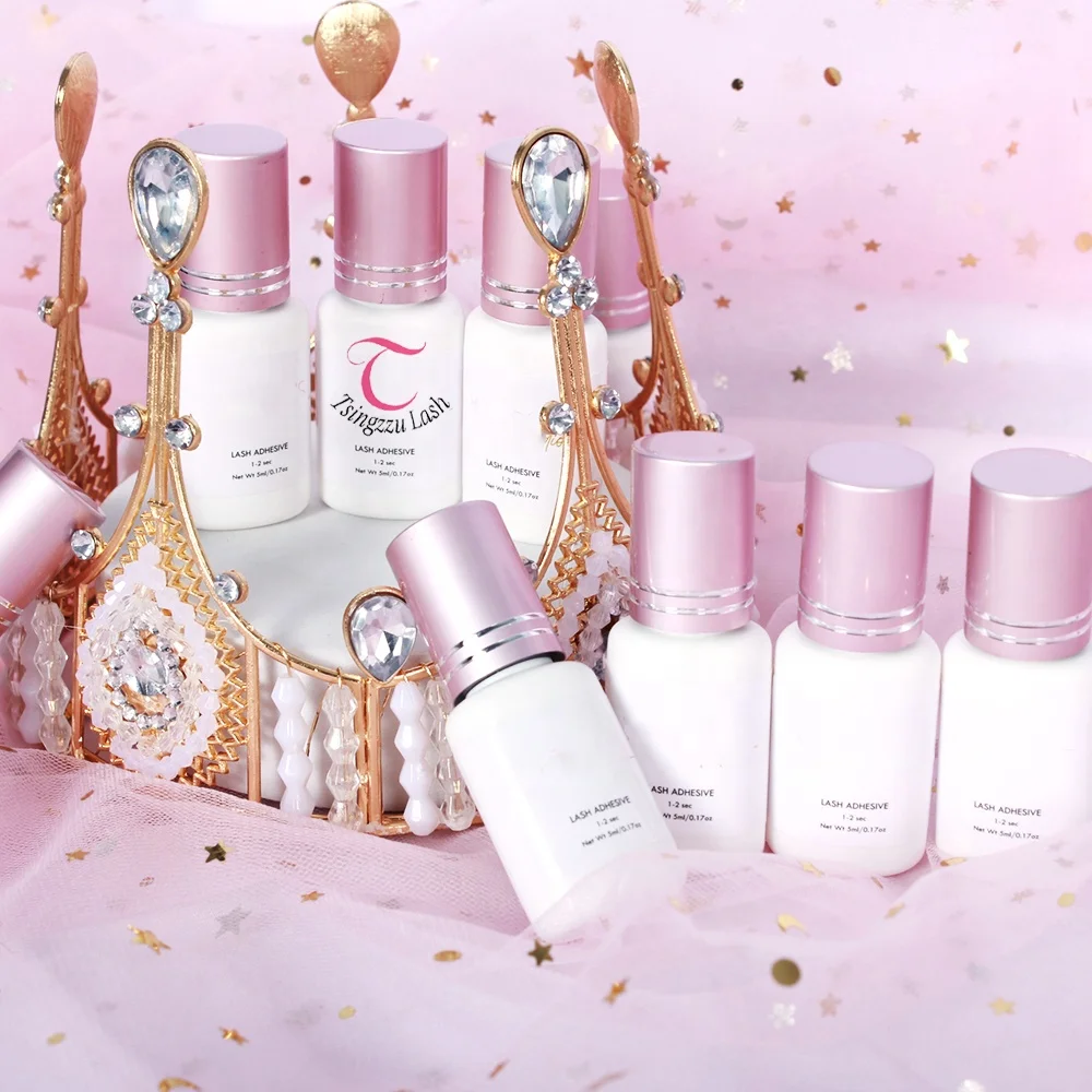 Tsingzzu Korea Pink Glue Logo No Fumes Fast Dry lash adhesive Professional Extra Strong Glue Eyelash Extension Glue
Tsingzzu Korea Pink Glue Logo No Fumes Fast Dry lash adhesive Professional Extra Strong Glue Eyelash Extension Glue