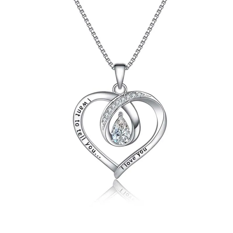 Fashion Ladies Jewelry Diamond Pendant Lettering Necklace 925 Sterling Silver Necklace Men's Jewelry Chain
Fashion Ladies Jewelry Diamond Pendant Lettering Necklace 925 Sterling Silver Necklace Men's Jewelry Chain