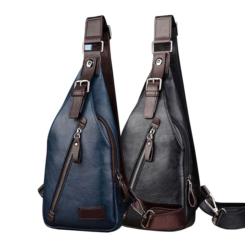 Men Leather PU Vintage Fashion Sling Chest Bag Travel CrossBody Messenger Small Male Shoulder Bag Anti-Theft Casual Packs
Men Leather PU Vintage Fashion Sling Chest Bag Travel CrossBody Messenger Small Male Shoulder Bag Anti-Theft Casual Packs