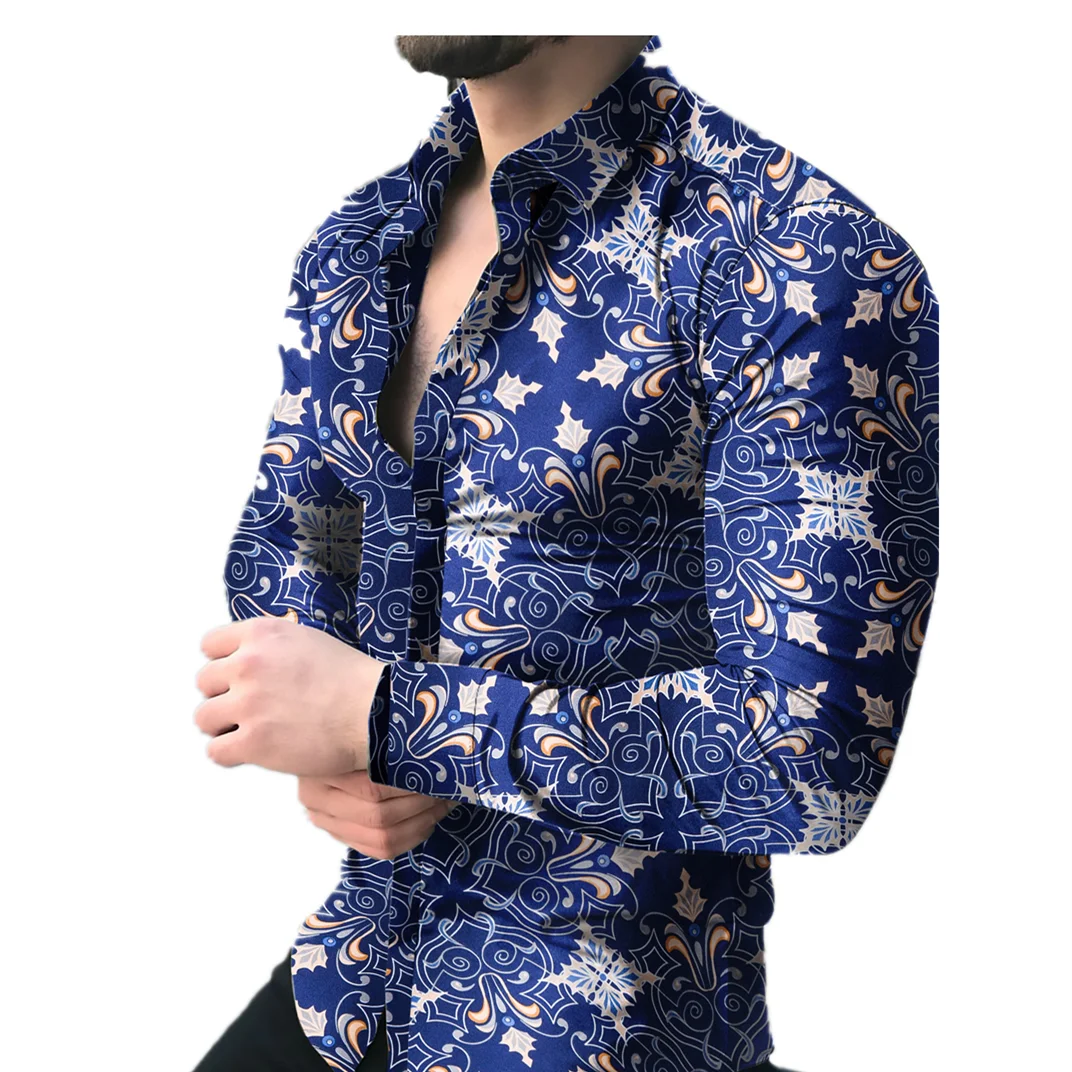 New Hawaiian Shirts Men casual tops Vintage Printed Male slim Blouses Muscle man autumn blue Men's shirt, Picture shown
New Hawaiian Shirts Men casual tops Vintage Printed Male slim Blouses Muscle man autumn blue Men's shirt, Picture shown