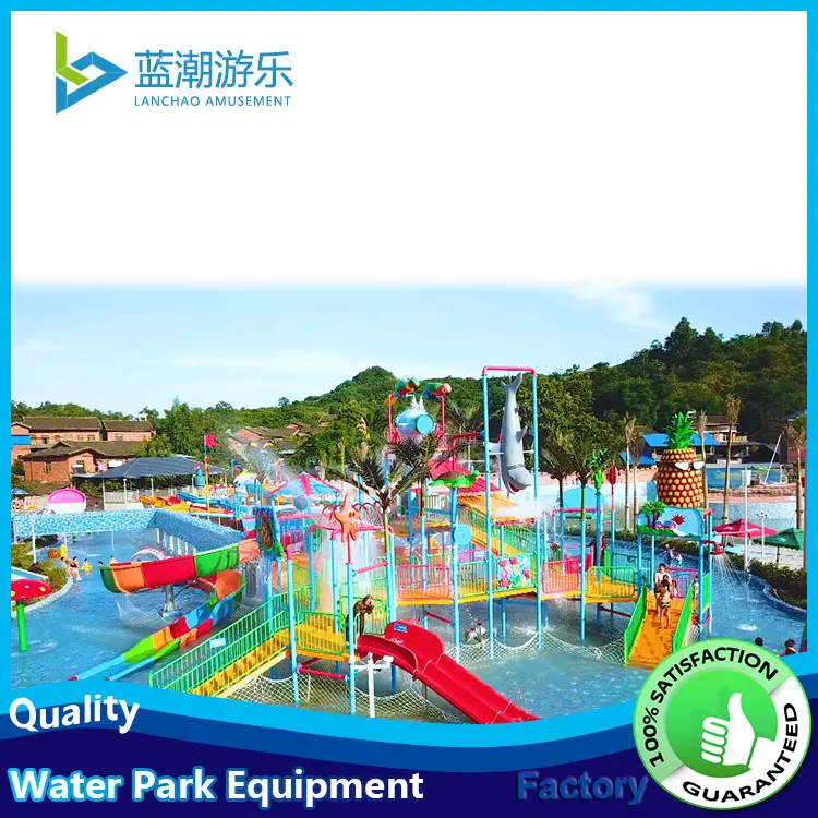 Outdoor Use Fiberglass Water Slide with Combination Available and Color Customized for Amusement Parks
