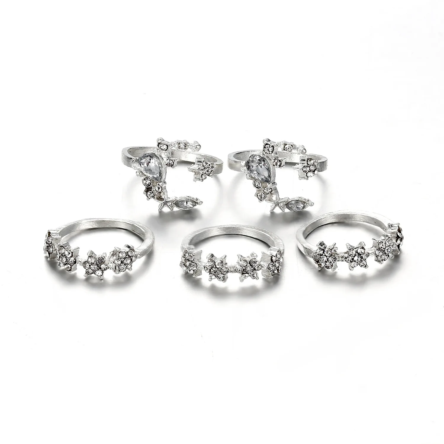 5pcs/set ladies trendy crystal rings natural stone display 2021 moon star shape hip hop finger ring
5pcs/set ladies trendy crystal rings natural stone display 2021 moon star shape hip hop finger ring