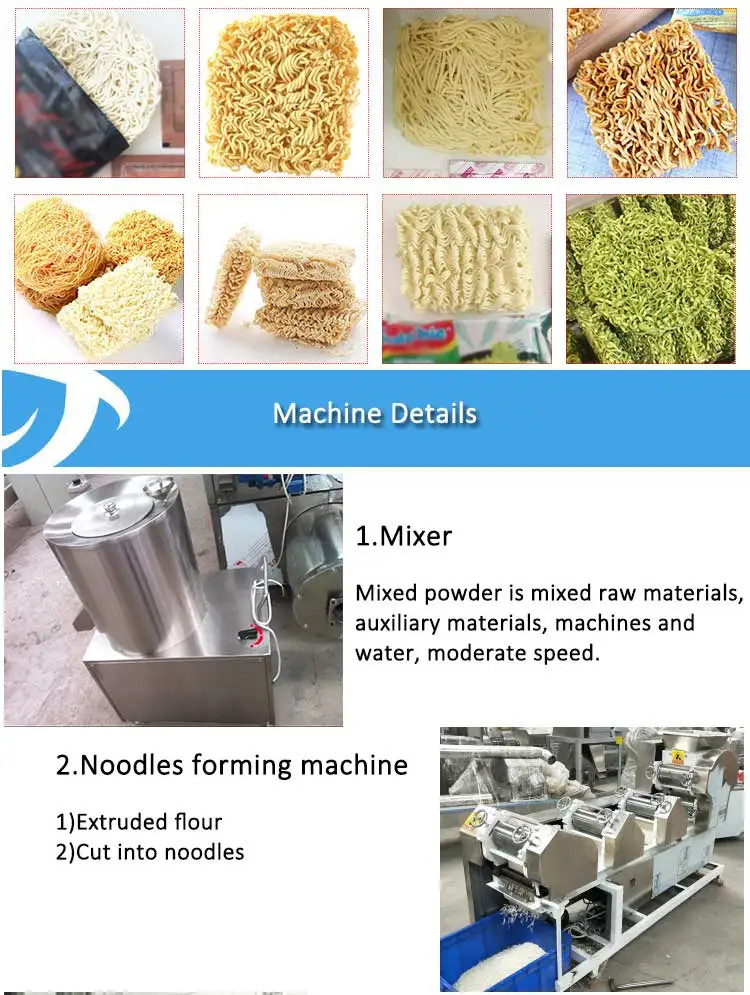 30000pcs/day Automatic Non-fried Instant Noodle Machine/ Korean Instant Noodle Production Line details