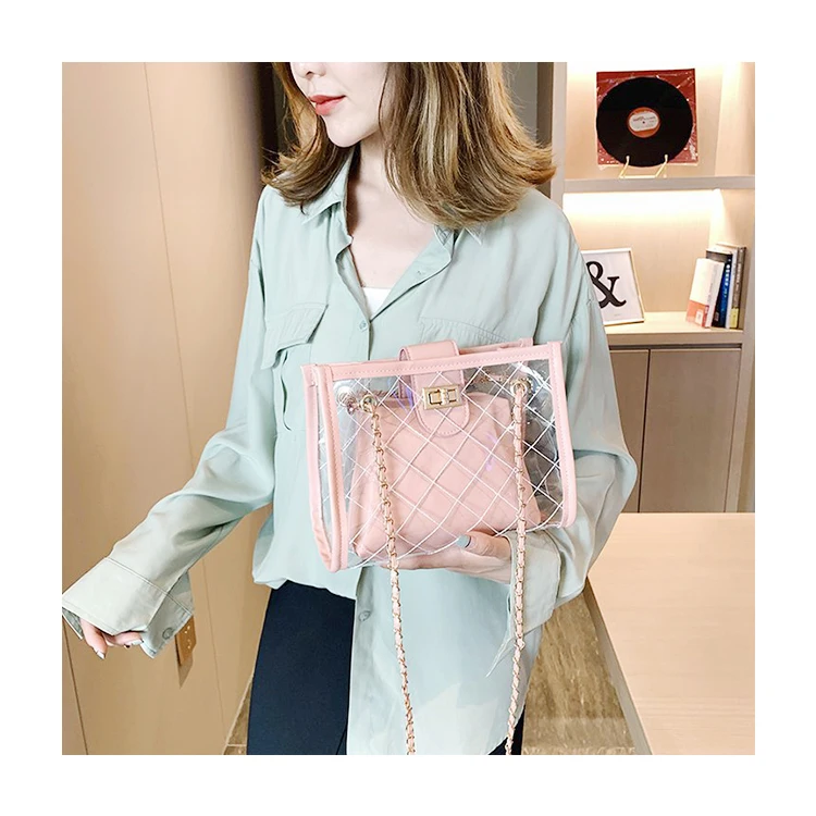 2021 New Design High Quality Printed Waterproof Portable PVC Cross-body Transparent Women Lady RTS Handbag, Customized color
2021 New Design High Quality Printed Waterproof Portable PVC Cross-body Transparent Women Lady RTS Handbag, Customized color