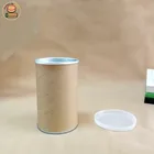 ID65*H210mm Factory price high quality blank kraft paper tube cans packing cardboard paper tube packaging