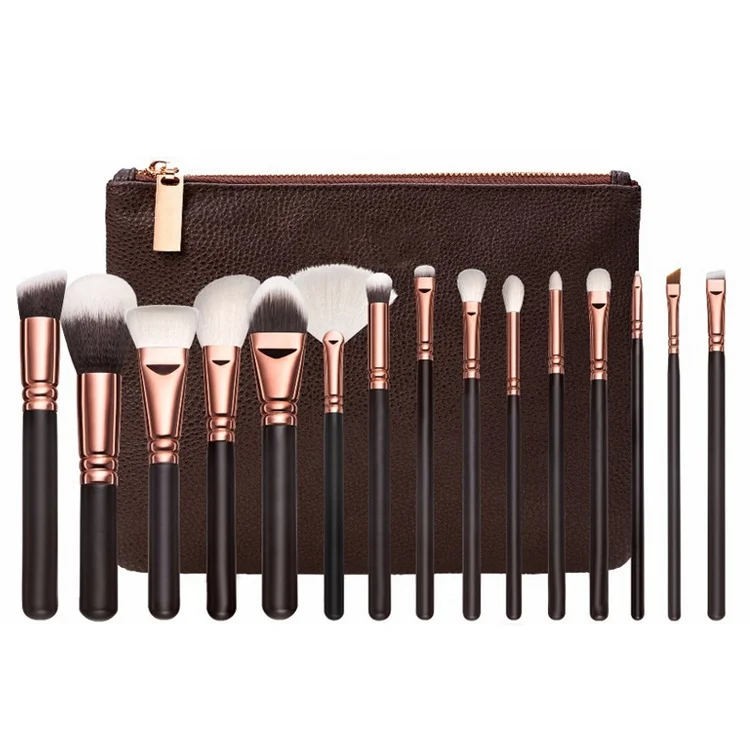 professional 15 Pcs makeup brush set With Case black cosmetics low moq, Pink or black
professional 15 Pcs makeup brush set With Case black cosmetics low moq, Pink or black