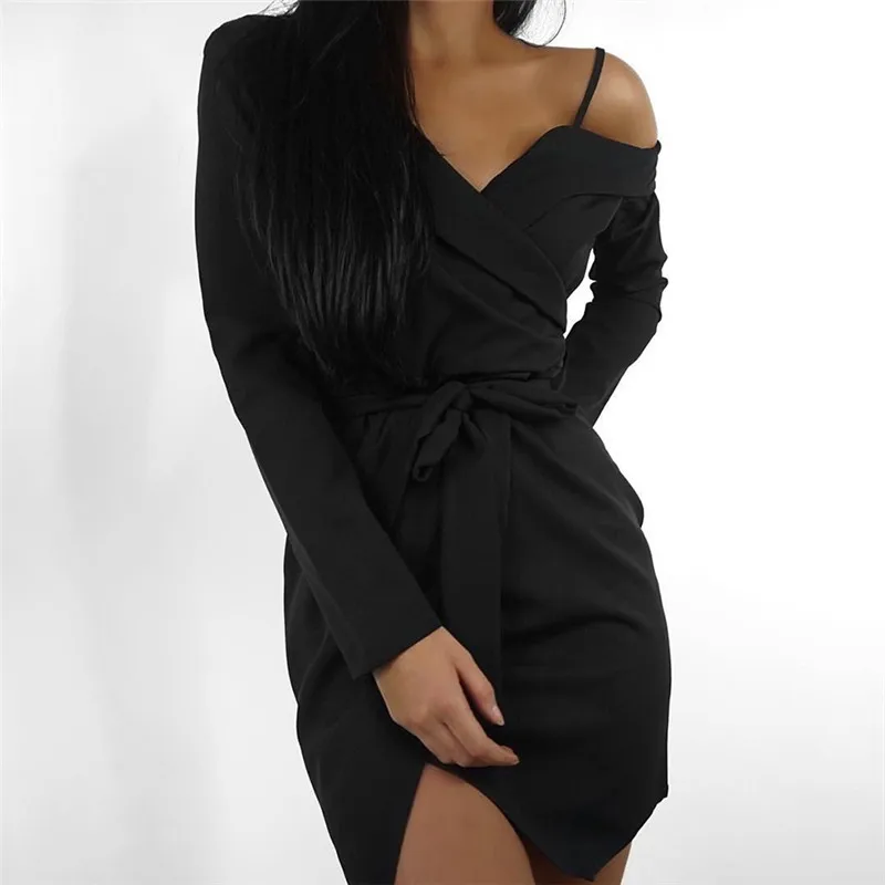 Dropshipping Europe and the United States burst new winter women's long-sleeved V-neck belt slim dress
Dropshipping Europe and the United States burst new winter women's long-sleeved V-neck belt slim dress
