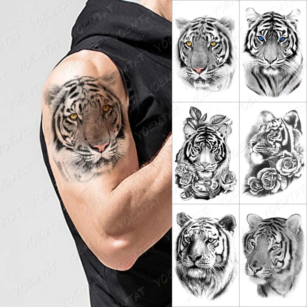 3D Animals Pattern Artificial Lion Temporary Tattoo Body Art Sticker, Cmyk
3D Animals Pattern Artificial Lion Temporary Tattoo Body Art Sticker, Cmyk