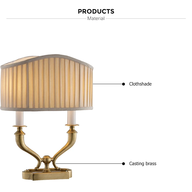 nightstand brass table lamp