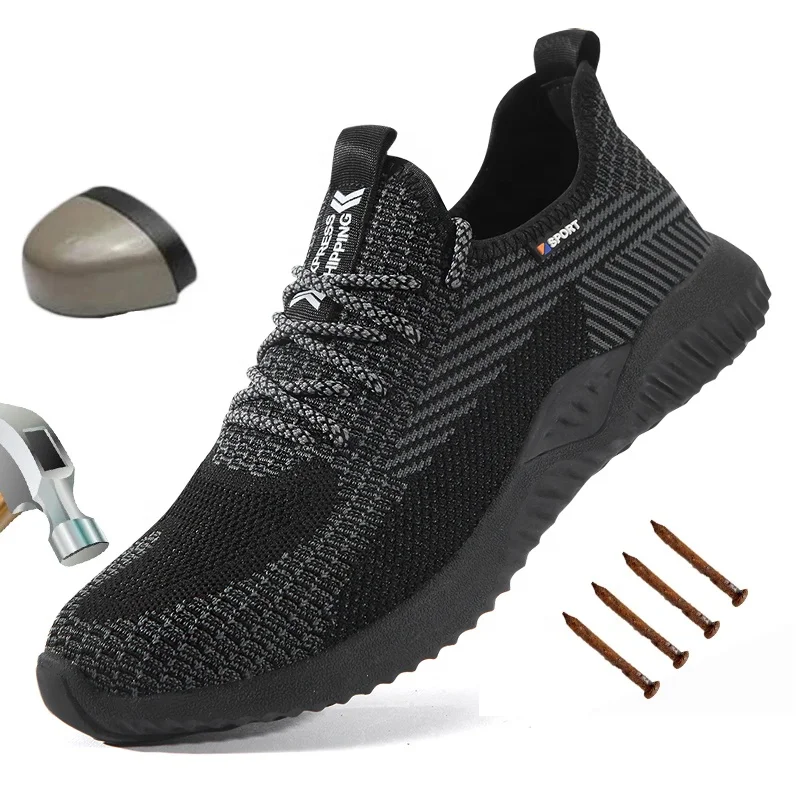 Breathable Safety Shoes Men Light Sneaker Indestructible Steel Toe Soft Anti-piercing Work shoes Boots Big Size From 35 to 47
Breathable Safety Shoes Men Light Sneaker Indestructible Steel Toe Soft Anti-piercing Work shoes Boots Big Size From 35 to 47