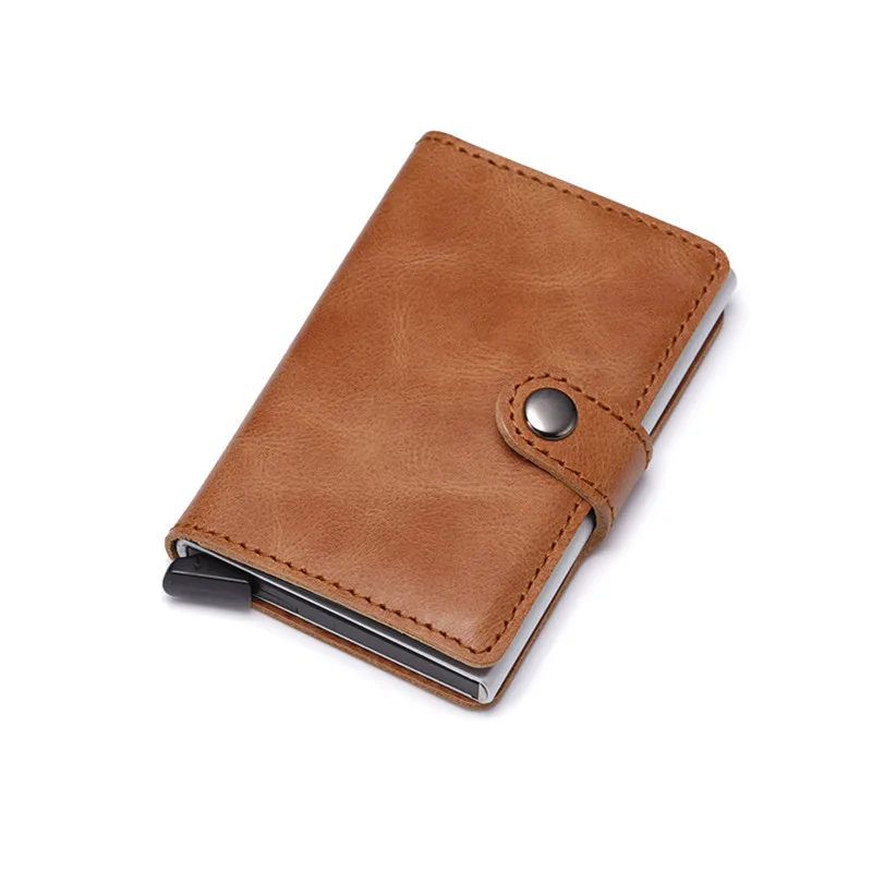Rfid Cardholder PU Leather Men Wallet Minimalist Aluminum Card Package Pop Up Card Holder Rfid
Rfid Cardholder PU Leather Men Wallet Minimalist Aluminum Card Package Pop Up Card Holder Rfid
