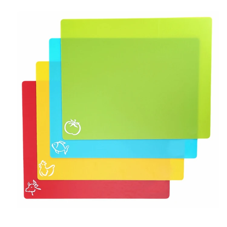 4-Packing Kitchen Textured Waffle Grip Bottom Flexible Colored Plastic Cutting Board Mats Set With Food Icons, Red,yellow,blue,green
4-Packing Kitchen Textured Waffle Grip Bottom Flexible Colored Plastic Cutting Board Mats Set With Food Icons, Red,yellow,blue,green