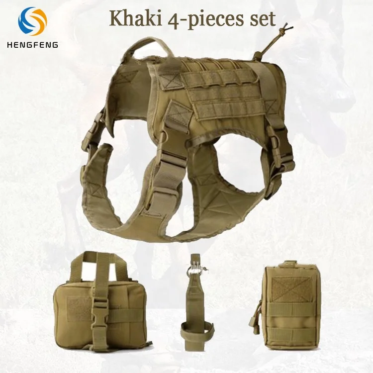 Heavy duty outdoor military tactical dog training harness no pull adjustable tactical dog harness vest leash set, Picture show or custom color
Heavy duty outdoor military tactical dog training harness no pull adjustable tactical dog harness vest leash set, Picture show or custom color