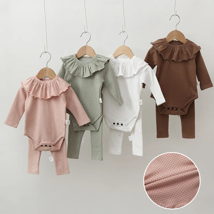JYSH Toddler Sleepwear INS Polka Dot Autumn Newborn Climb Outfits Rompers Pants Bibs 3pcs Cute Soft Cotton Baby Clothing Suits
JYSH Toddler Sleepwear INS Polka Dot Autumn Newborn Climb Outfits Rompers Pants Bibs 3pcs Cute Soft Cotton Baby Clothing Suits
