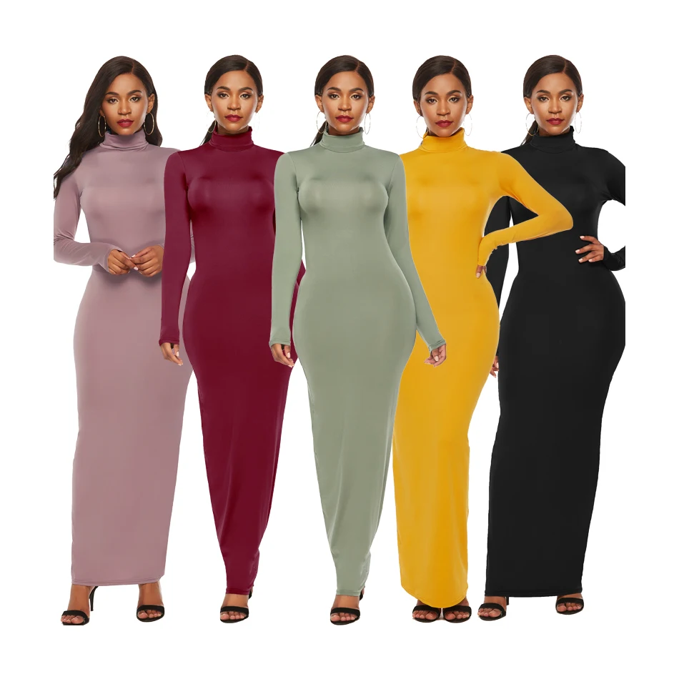 Yoyolemon autumn winter women clothes plus size pullover longdress casual long sleeve stretch slim high neck dress for ladies
Yoyolemon autumn winter women clothes plus size pullover longdress casual long sleeve stretch slim high neck dress for ladies