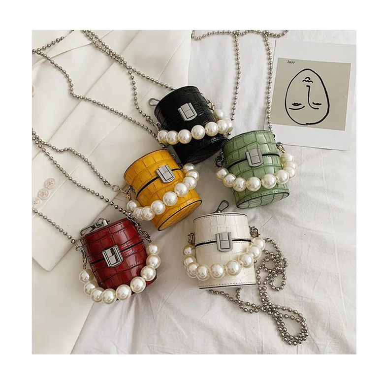 Mini New Ins Hot Bucket Tote Bags Pearls Chain Personality Cross Body Bags Crocodile Pattern Lock Shoulder Handbags Small Purses
Mini New Ins Hot Bucket Tote Bags Pearls Chain Personality Cross Body Bags Crocodile Pattern Lock Shoulder Handbags Small Purses