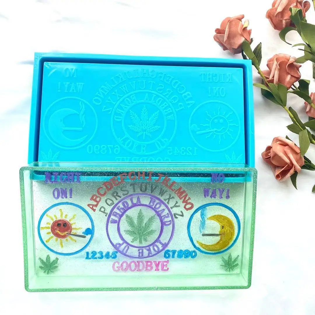 0594 DIY Shiny Crystal Epoxy Resin Magic Jewelry Storage Box Tray Coaster Silicone Mold, Blue
0594 DIY Shiny Crystal Epoxy Resin Magic Jewelry Storage Box Tray Coaster Silicone Mold, Blue