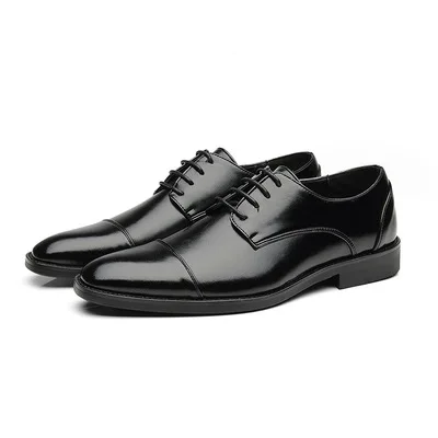 Youth fashion wear-resistant business leather shoes British style 37-48 size, As picture
Youth fashion wear-resistant business leather shoes British style 37-48 size, As picture
